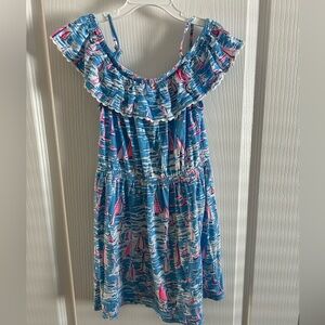 Lilly Pulitzer Blue and Pink Sailboat Dress